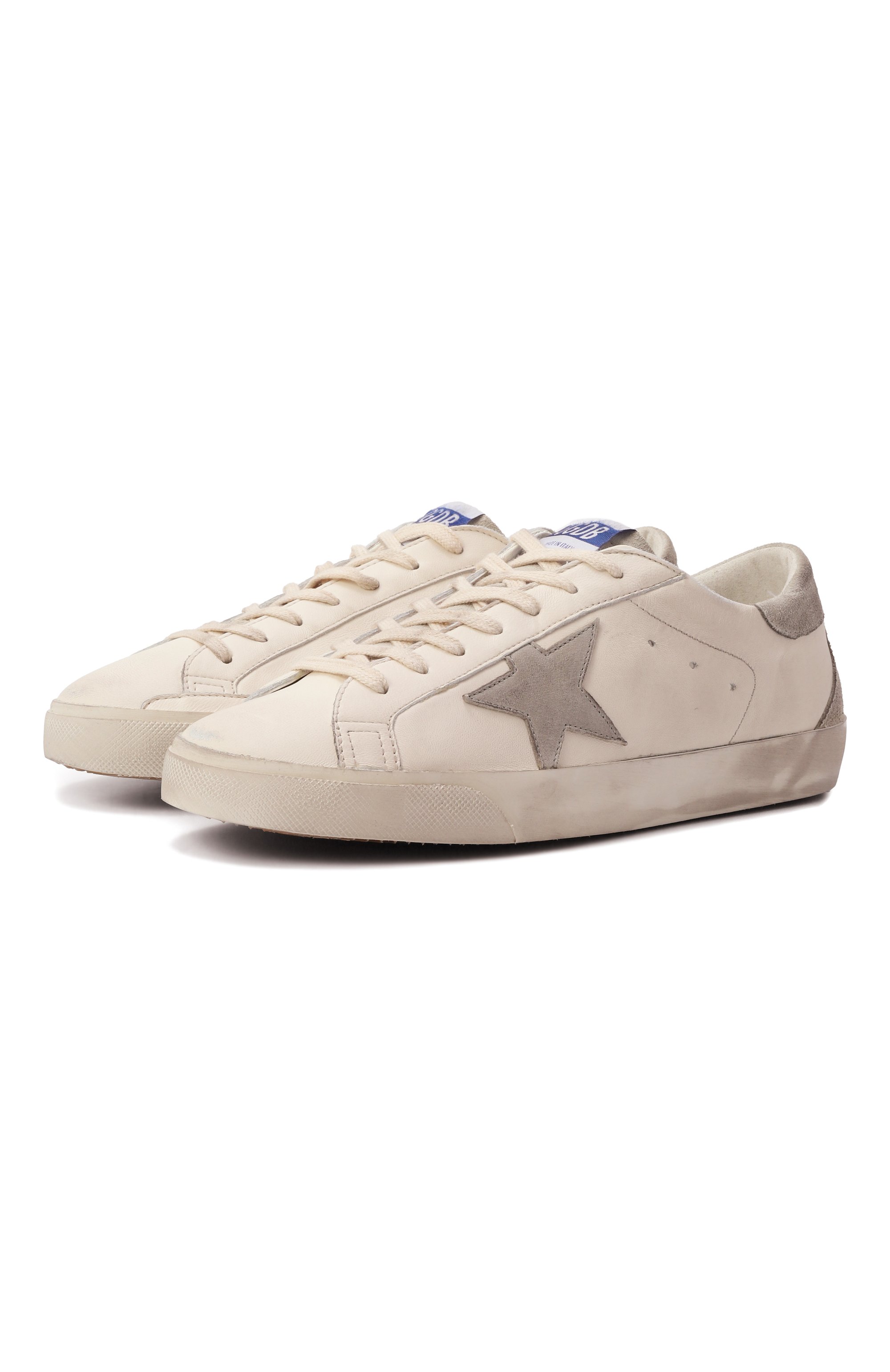 Кожаные кеды super-star GOLDEN GOOSE DELUXE BRAND, арт. GMF00102.F005359, фото 1