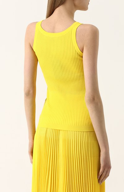 Однотонный хлопковый топ фактурной вязки RALPH LAUREN, арт. 290710192, фото 4
