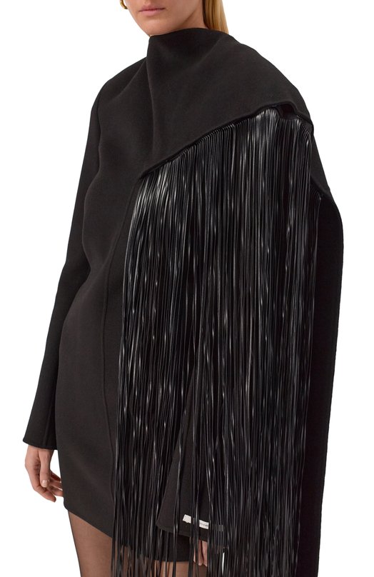 Шерстяное платье Sportmax EP0PEA Чёрный  EP0PEA Фото 4