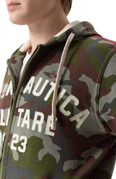 Хлопковая толстовка AERONAUTICA MILITARE разноцветного цвета по цене 26250 руб., арт. FE2070UF00678, фото 5 Хлопковая толстовка AERONAUTICA MILITARE, арт. FE2070UF00678, фото 5