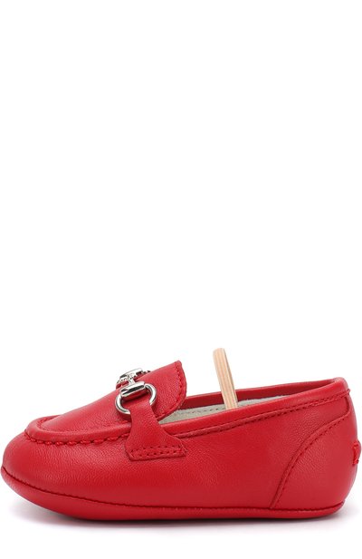 Кожаные мокасины с эластичной перемычкой GUCCI, арт. 526103/BKPI0, фото 2