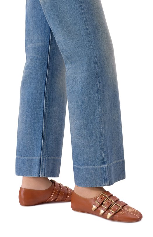 Кожаные балетки Susanna Chloé CH26S16YUN Коричневый  CH26S16YUN Фото 2