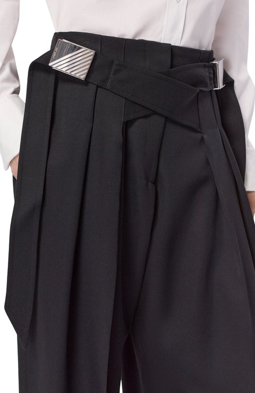 Шерстяные брюки The Attico 260WCP00286/WWW065AA Чёрный  260WCP00286/WWW065AA Фото 5