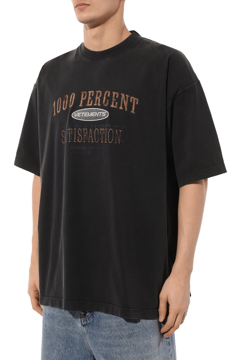 Хлопковая футболка VETEMENTS, арт. UE64TR170B, фото 1