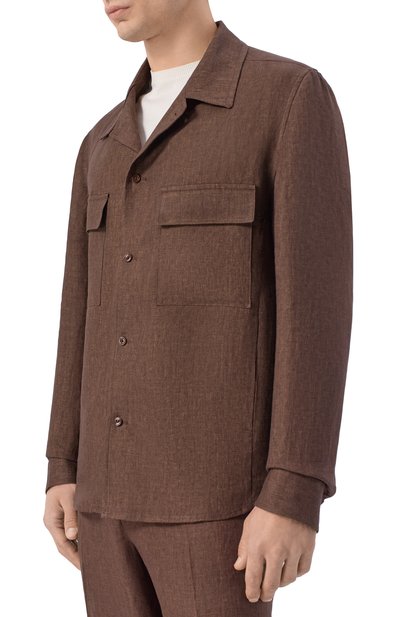 Льняная рубашка ANDREA CAMPAGNA, арт. J0HNAC/300118, фото 3