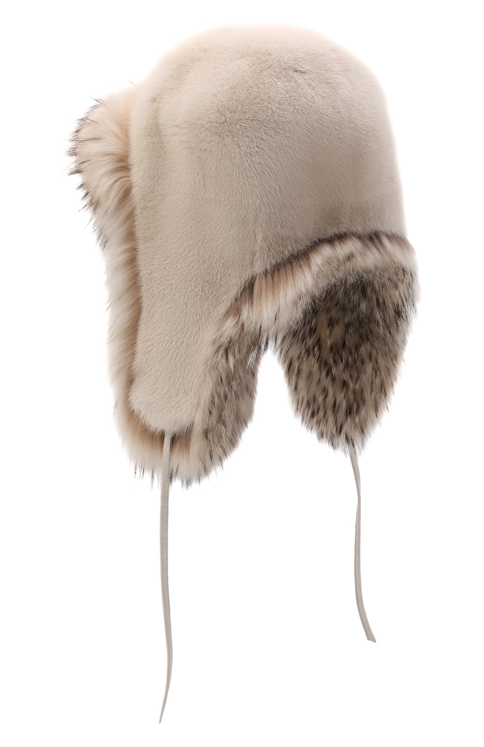 Шапка-ушанка сандра из меха норки и барсука FURLAND, арт. 0139614610005300000, фото 2