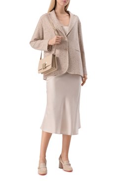 Женский кашемировый жакет KITON бежевого цвета, арт. D58502K0518E02 | Фото 2 (Драгоценные камни: Проставлено; Материал внешний: Кашемир, Шерсть; Рукава: Длинные; Материал сплава: Проставлено; Длина (для топов): Удлиненные; Женское Кросс-КТ: Жакет-одежда; 1-2-бортные: Однобортные; Стили: Классический)
