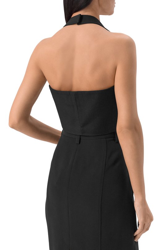 Шерстяной топ Balmain FF0AG820/WC09 Чёрный  FF0AG820/WC09 Фото 4