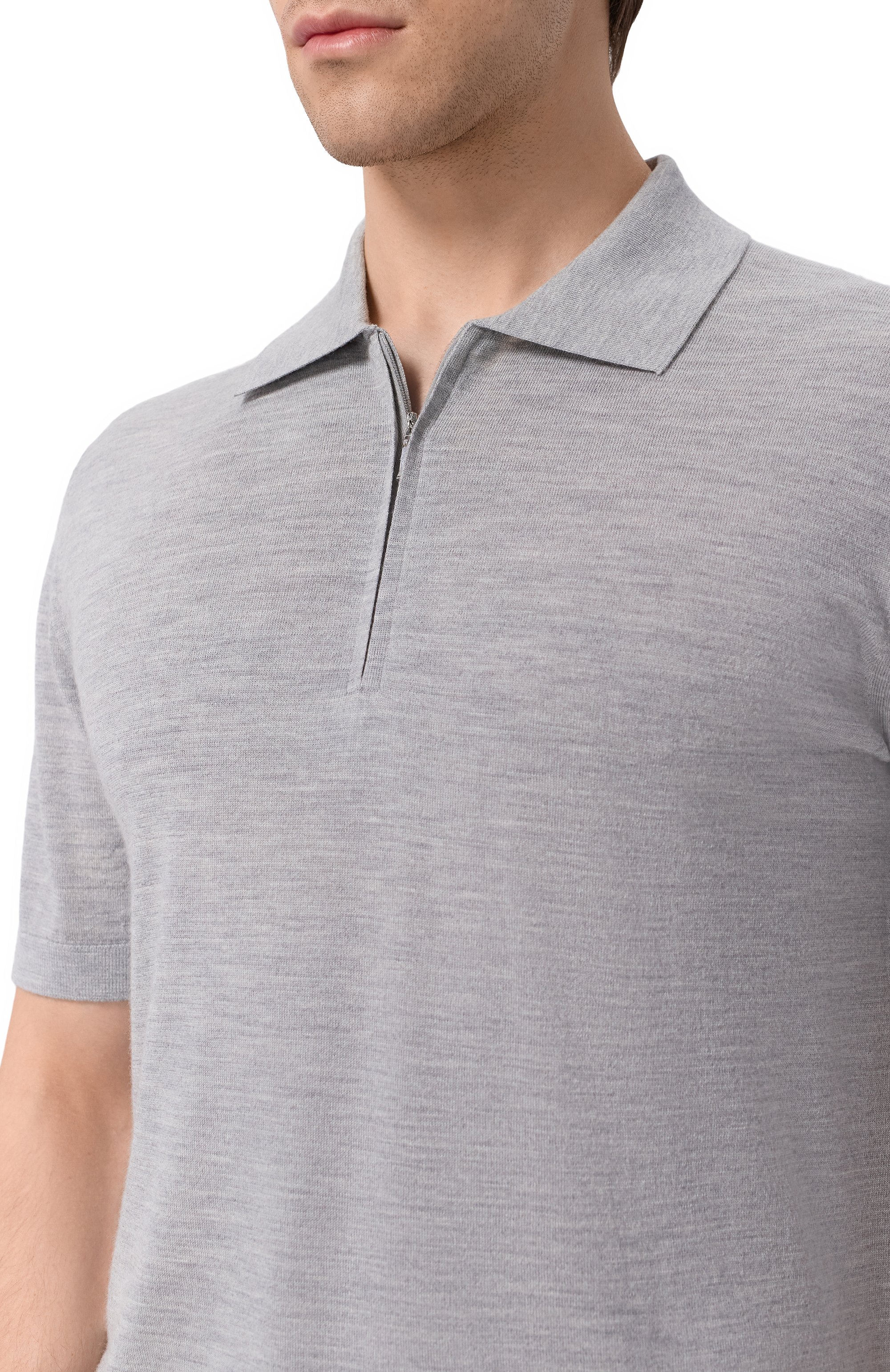 Поло из шерсти и шелка 12 STOREEZ, арт. 136312, фото 5