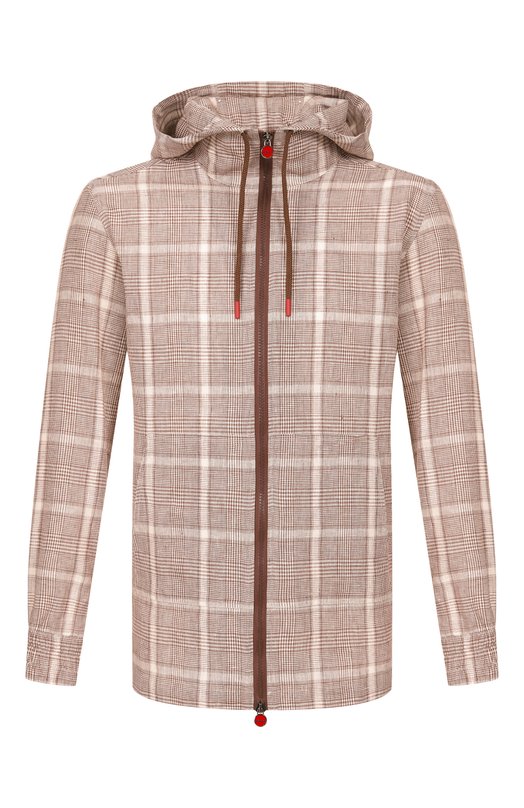 Льняная толстовка Kiton UMC010H096380 Бежевый UMC010H096380