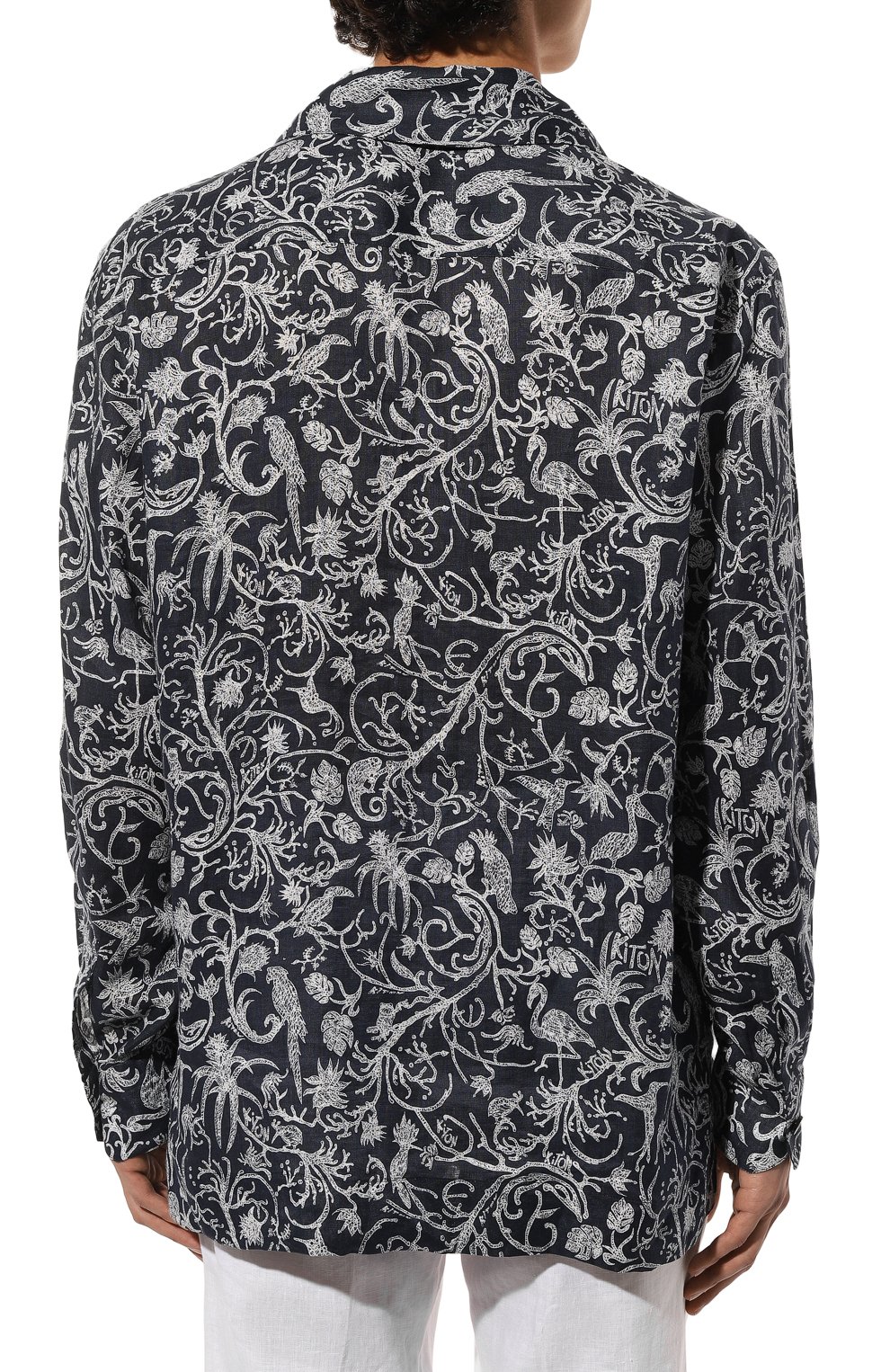 Льняная рубашка KITON, арт. UMC030H08902, фото 4