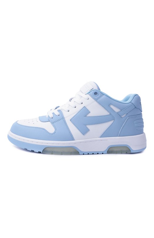 Кожаные кеды Out of Office Off-White 0MIA189C99LEA007 Голубой  0MIA189C99LEA007 Фото 4