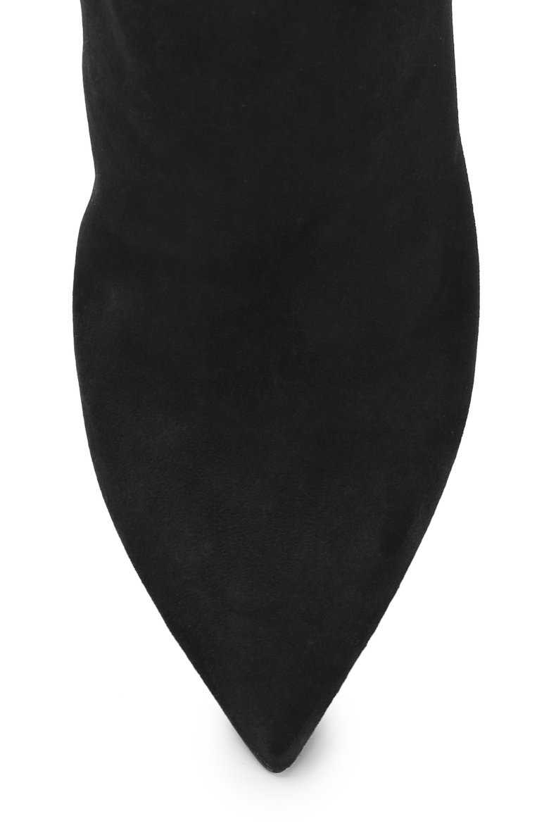 Замшевые ботфорты era на фигурном каблуке SAINT LAURENT, арт. 521516/0LI00, фото 5
