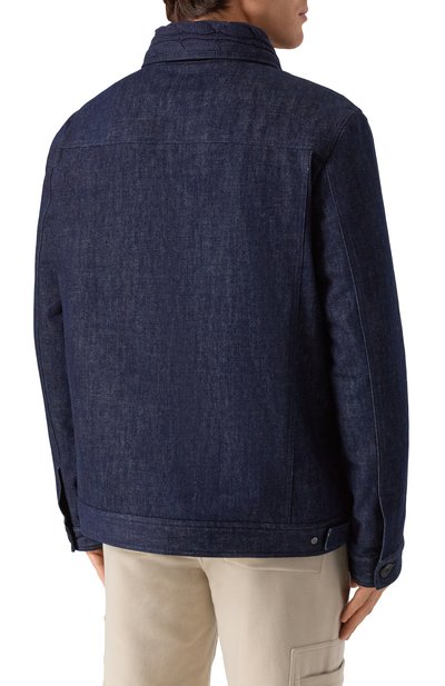 Джинсовая куртка-рубашка KITON, арт. UW2222V0438H03, фото 4
