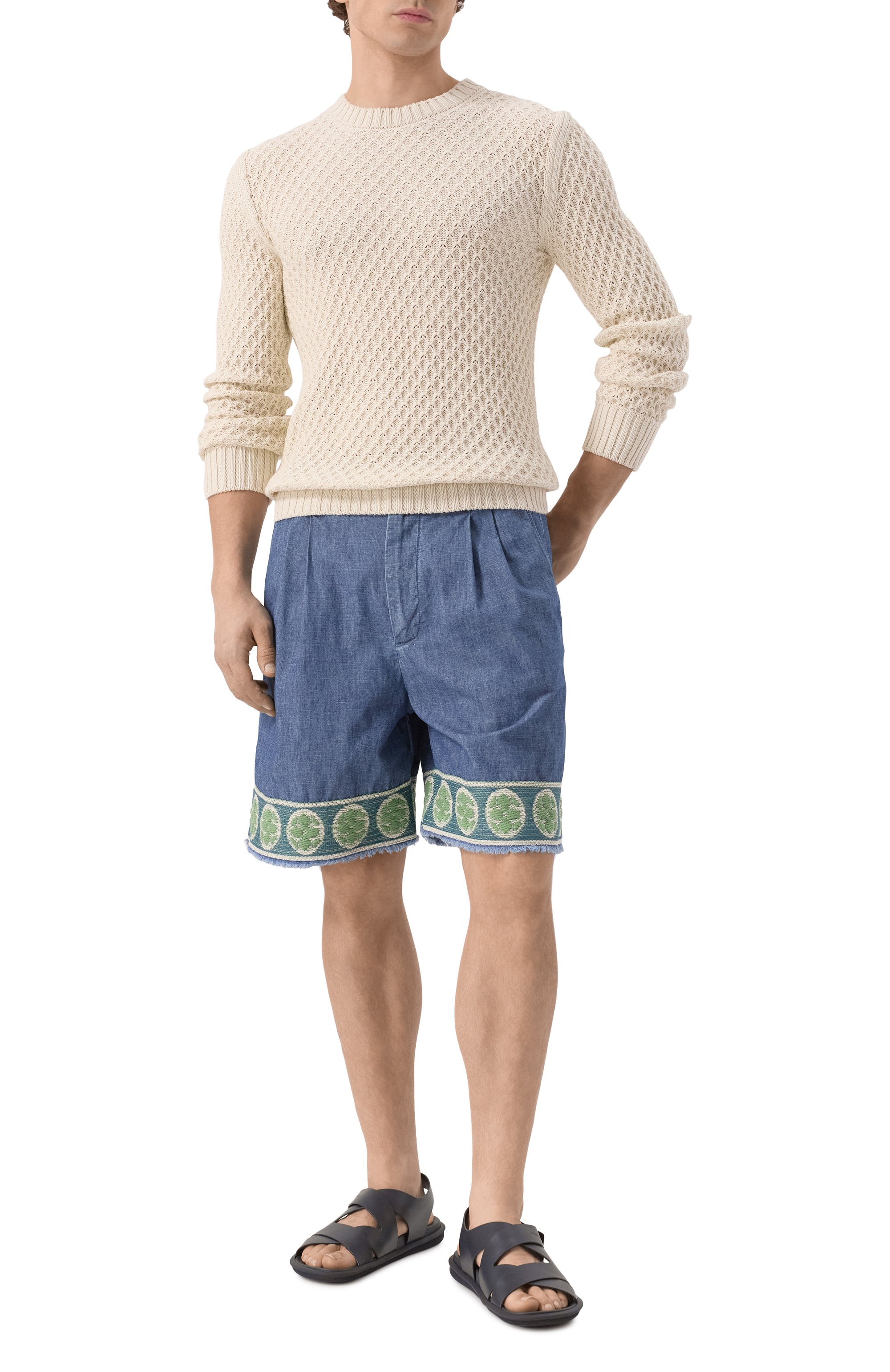 Хлопковый джемпер CANALI, арт. C0012/MK02273, фото 2