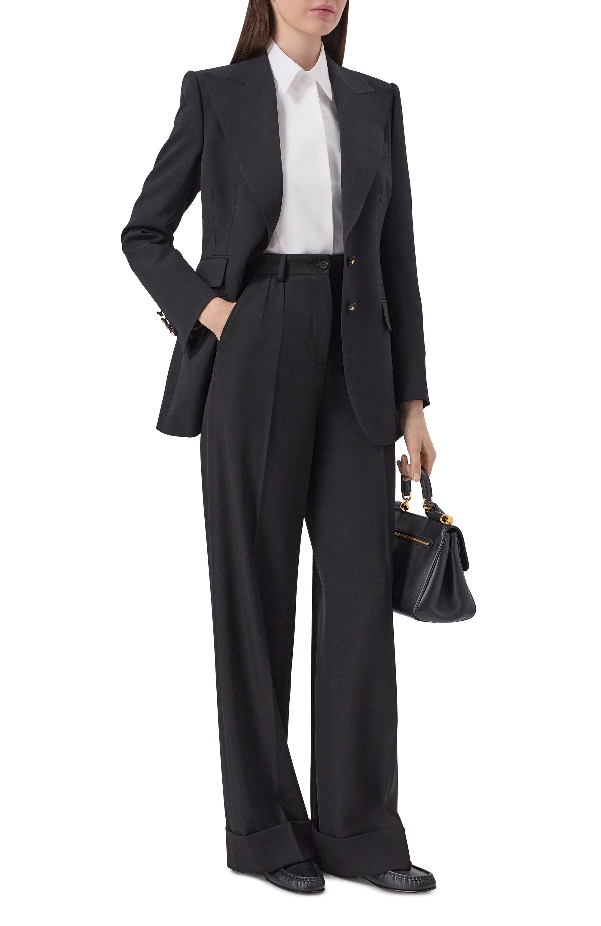 Хлопковая рубашка DOLCE & GABBANA белого цвета по цене 82500 руб., арт. F5K50T/FUEEE, фото 2 Хлопковая рубашка DOLCE & GABBANA, арт. F5K50T/FUEEE, фото 2