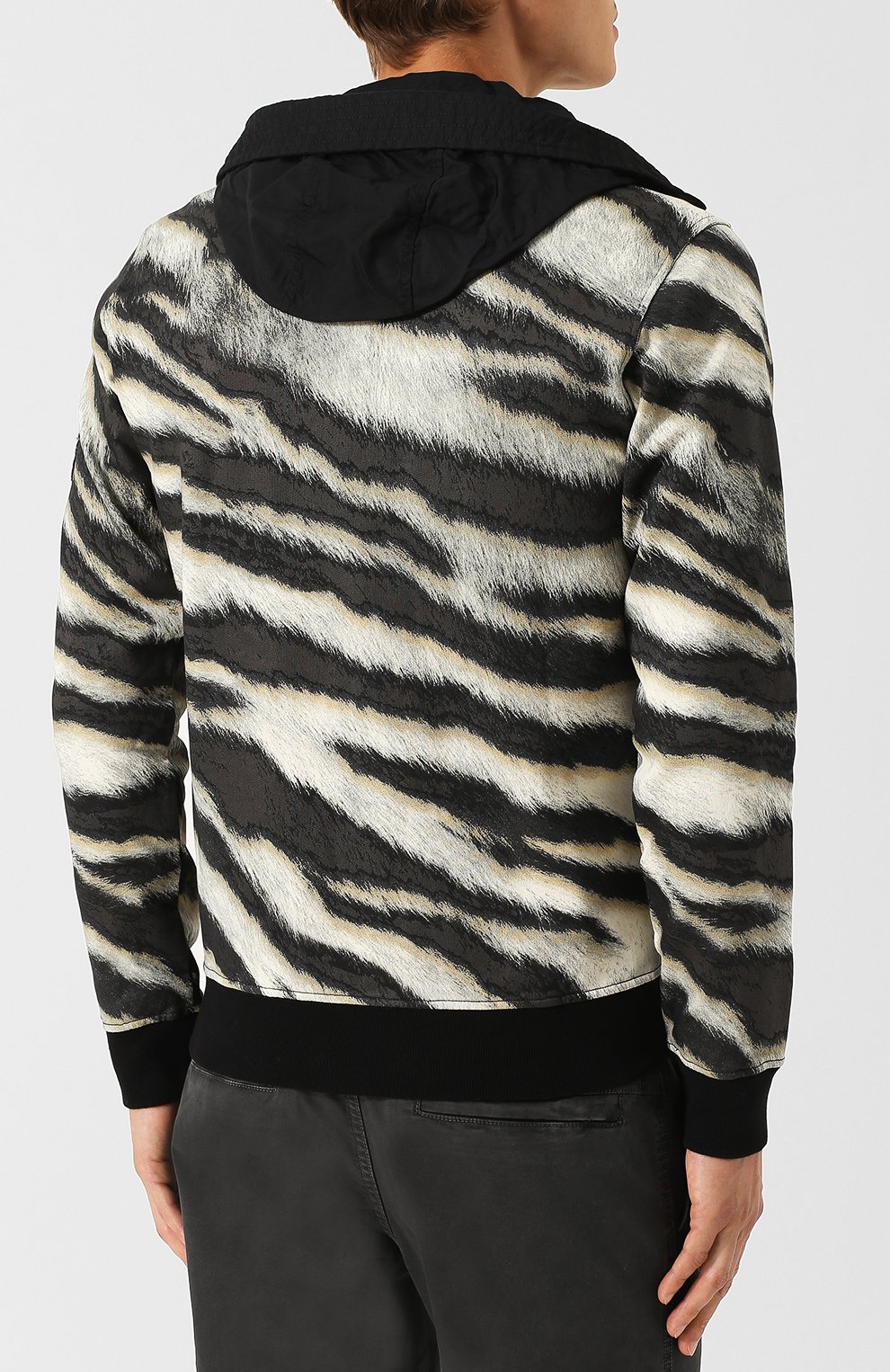 Хлопковая толстовка на молнии с воротником-стойкой и капюшоном STONE ISLAND, арт. 6915652E3, фото 6