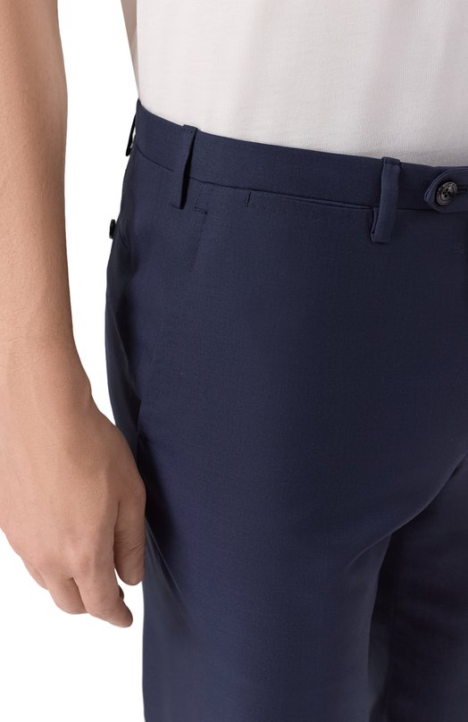 Шерстяные брюки Kiton UPNFCK0982823 Синий  UPNFCK0982823 Фото 5