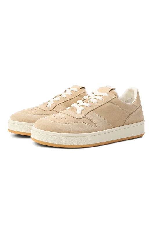 Замшевые кеды Slam Gianvito Rossi U25381.M1WMI.SUCSAND Бежевый U25381.M1WMI.SUCSAND