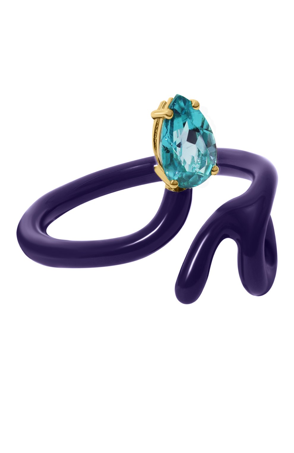 Кольцо BEA BONGIASCA фиолетового цвета по цене 65550 руб., арт. VR110YGS-GP4-DP-14, фото 1 Кольцо BEA BONGIASCA, арт. VR110YGS-GP4-DP-14, фото 1