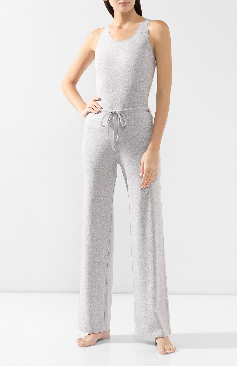 Брюки LA PERLA серого цвета по цене 14200 руб., арт. 0020327, фото 2 Брюки LA PERLA, арт. 0020327, фото 2