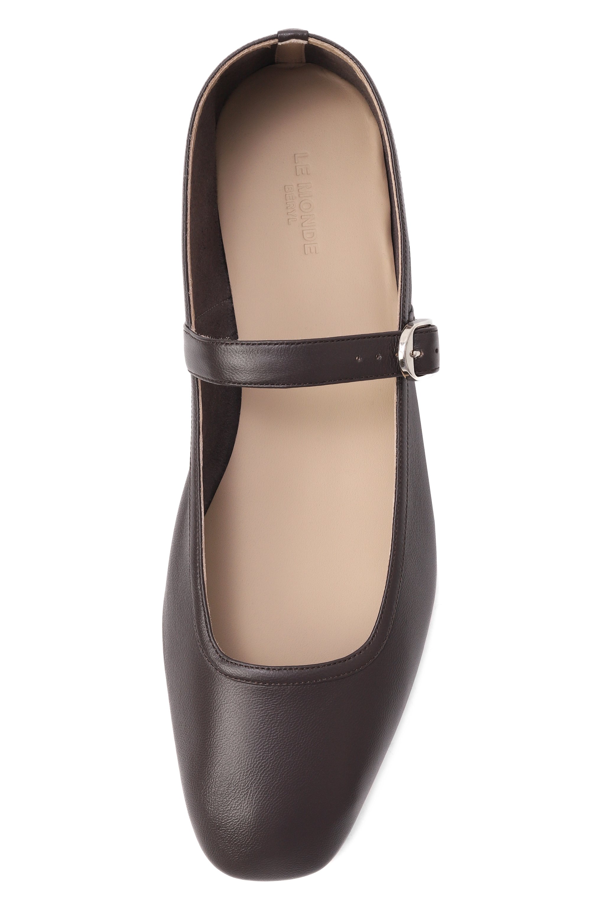 Кожаные балетки mary jane LE MONDE BERYL, арт. BMJ-LEA-CH0, фото 6