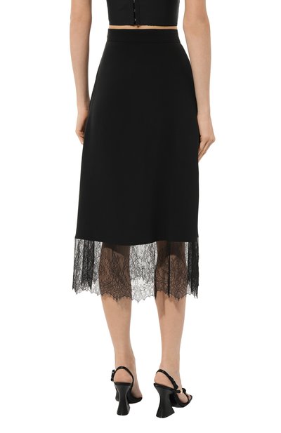 Шелковая юбка CHAPURIN черного цвета по цене 75000 руб., арт. SK/19518/27875-м/SS23, фото 4 Шелковая юбка CHAPURIN, арт. SK/19518/27875-м/SS23, фото 4