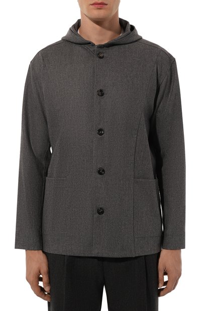 Шерстяная куртка-рубашка KITON, арт. UMCLUCAK0123E02, фото 3