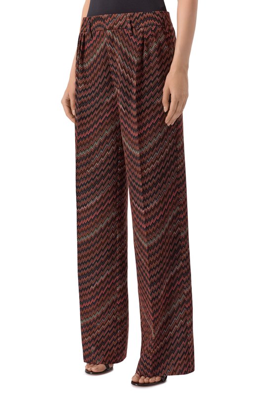 Брюки из вискозы и хлопка Missoni DS25WI00/BC005D Коричневый  DS25WI00/BC005D Фото 3