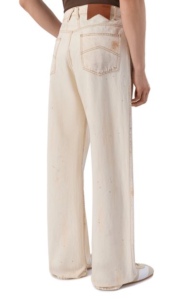 Джинсы RHUDE кремового цвета по цене 118500 руб., арт. RHPS26DP02012, фото 4 Джинсы RHUDE, арт. RHPS26DP02012, фото 4