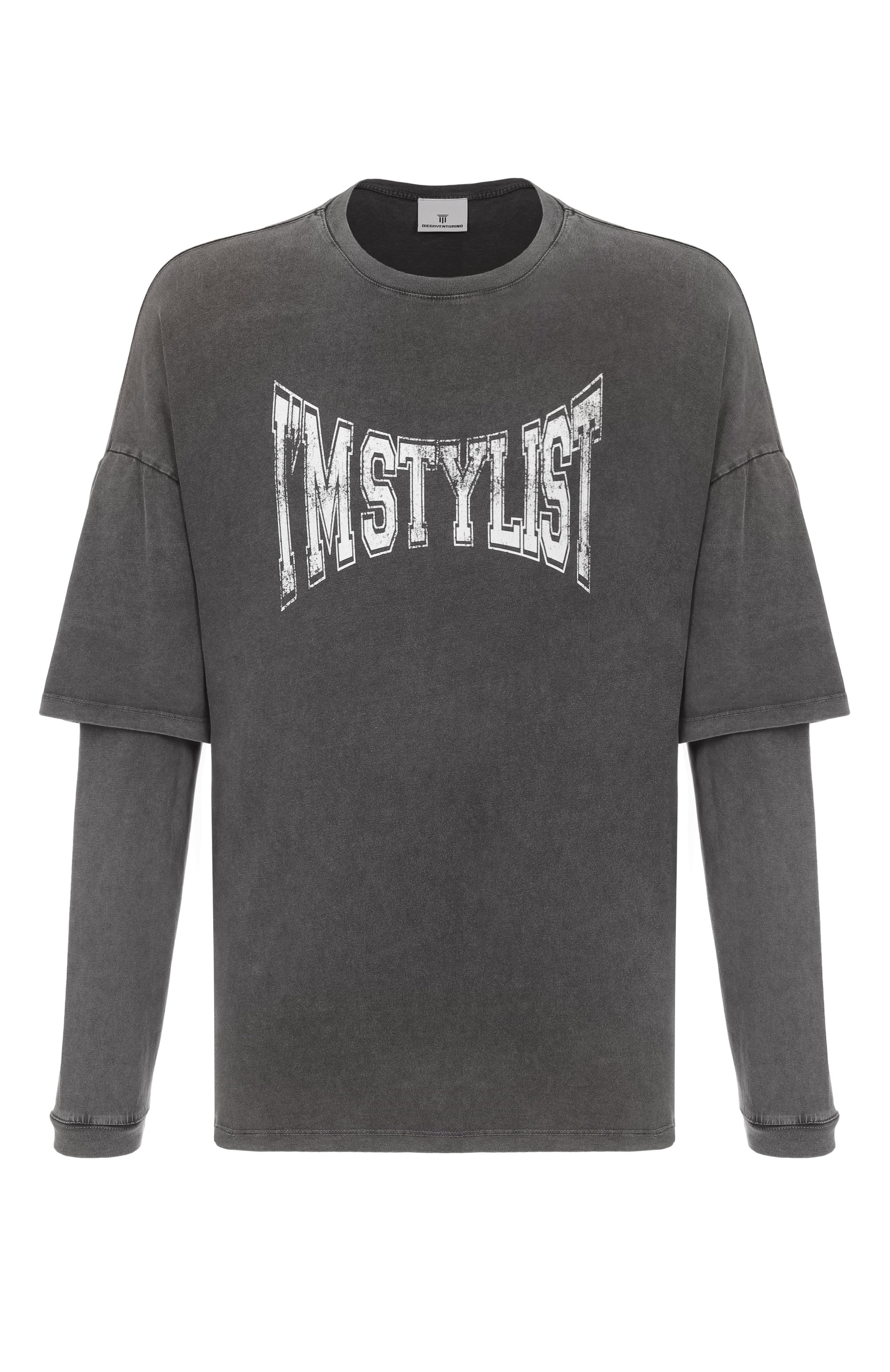 Хлопковый лонгслив DIEGO VENTURINO, арт. DVTS-MLCSTYL, фото 1