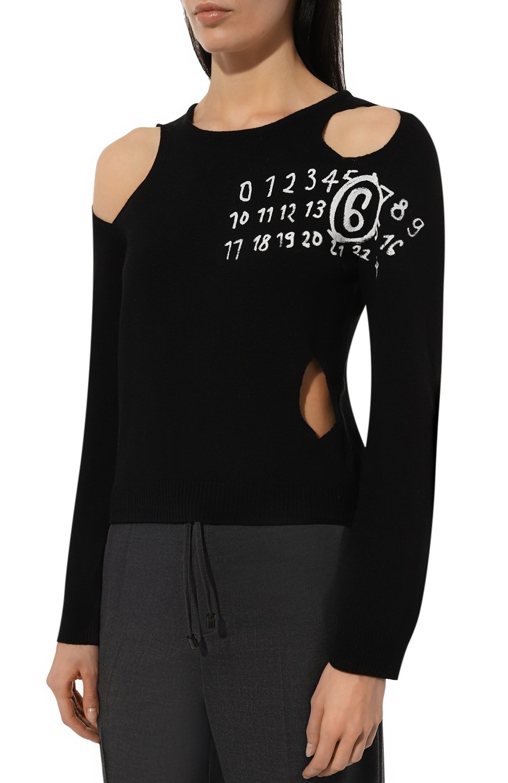 Шерстяной пуловер MM6, арт. S62NH0034/M13071, фото 3