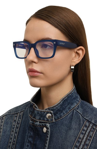 Оправа OFF-WHITE синего цвета по цене 37050 руб., арт. 0ERJ053/4500, фото 2 Оправа OFF-WHITE, арт. 0ERJ053/4500, фото 2