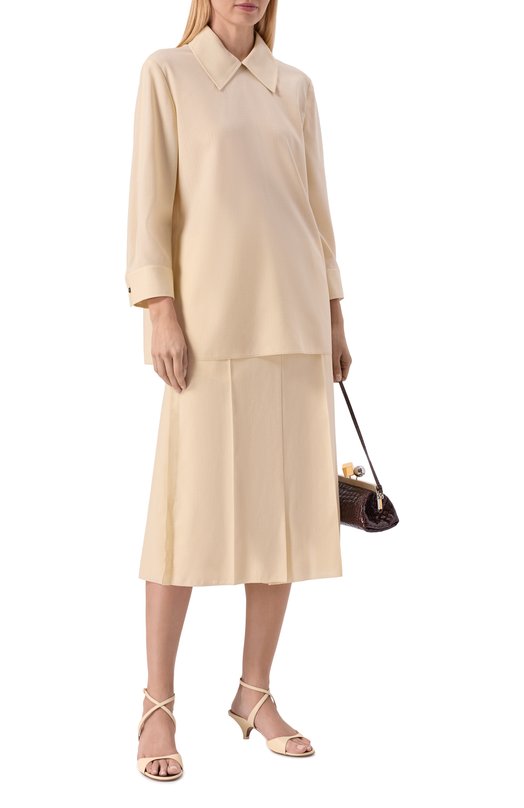 Кожаные босоножки Pherg Neous 00512N10/LEATHER Кремовый  00512N10/LEATHER Фото 3