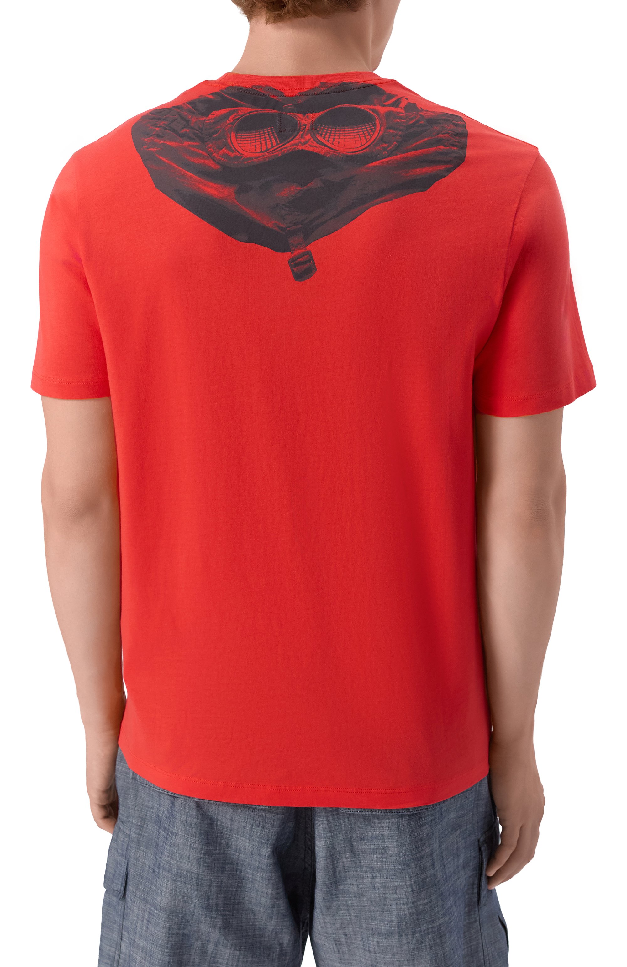 Хлопковая футболка C.P. COMPANY, арт. 18CMTS030A005100W, фото 4