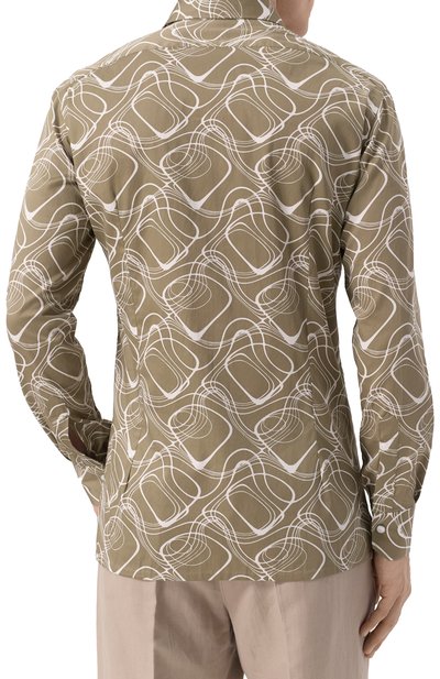 Хлопковая рубашка KITON, арт. UMCNERCH0924808, фото 4