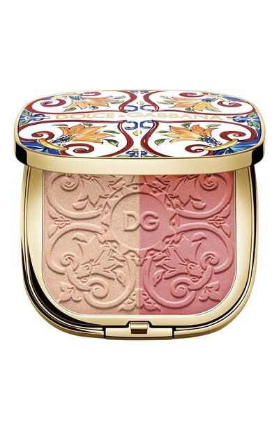 Женские румяна-хайлайтер для лица solar glow, 2 peach blossom (13g) DOLCE & GABBANA, арт. 3052450DG
