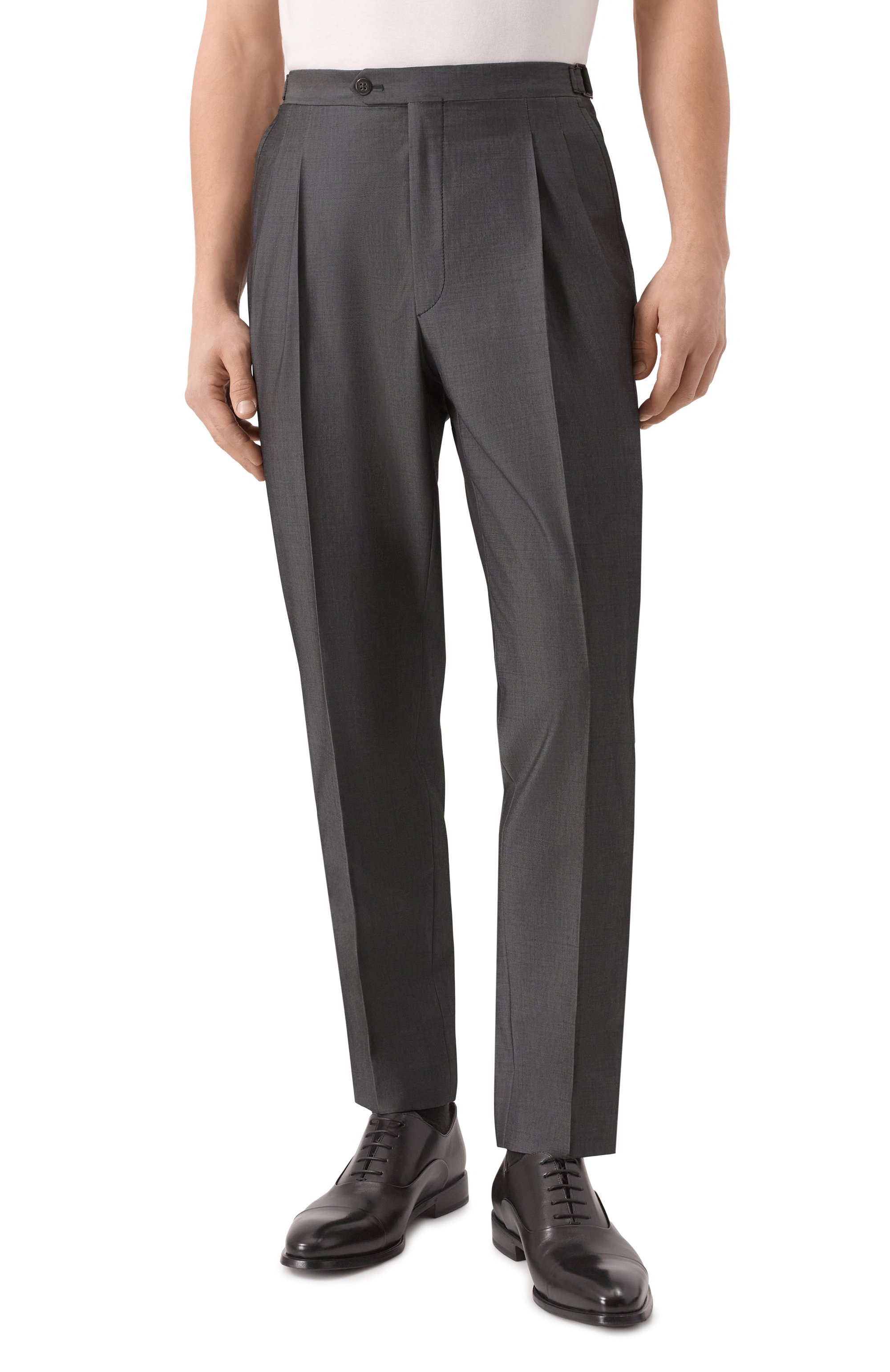 Брюки из шерсти и хлопка CORNELIANI, арт. 254L21-2514201, фото 3