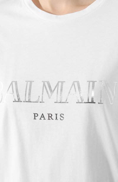 Хлопковая футболка BALMAIN, арт. RF21102/I015, фото 5