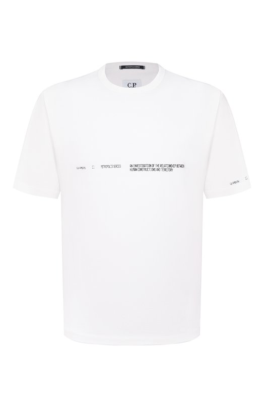 Хлопковая футболка C.P. Company 20CLTS058A/006370W Белый 20CLTS058A/006370W