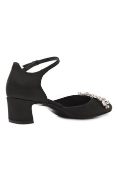 Женские текстильные туфли verity block heel 45 JIMMY CHOO черного цвета, арт. VERITY/BH 45/GK0 | Фото 5 (Подошва: Плоская; Материал внешний: Текстиль; Каблук высота: Низкий; Материал сплава: Проставлено; Драгоценные камни: Проставлено; Материал внутренний: Натуральная кожа; Каблук тип: Устойчивый)