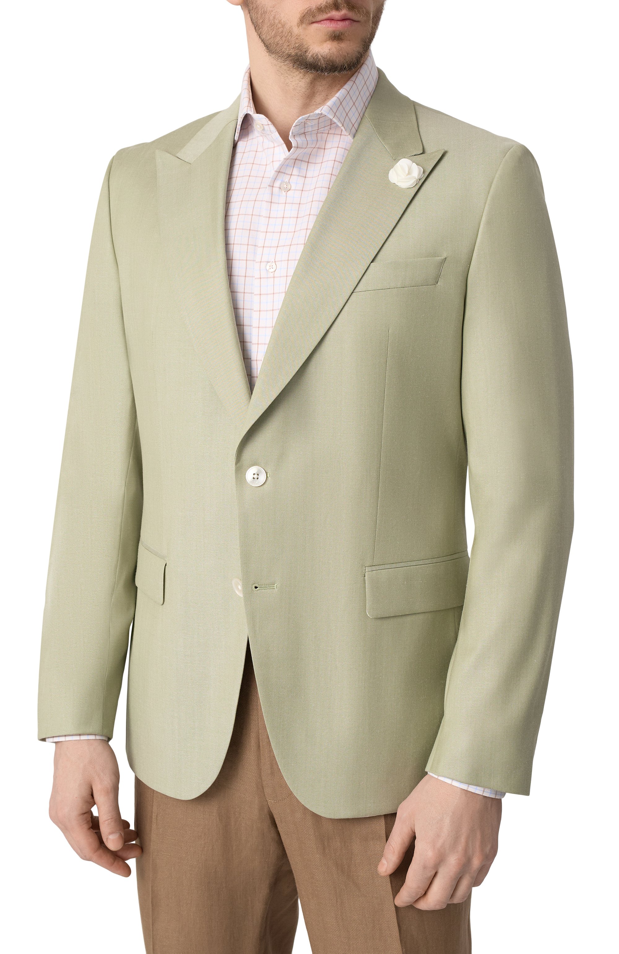 Пиджак из шерсти и вискозы BOSS, арт. 50540709, фото 5