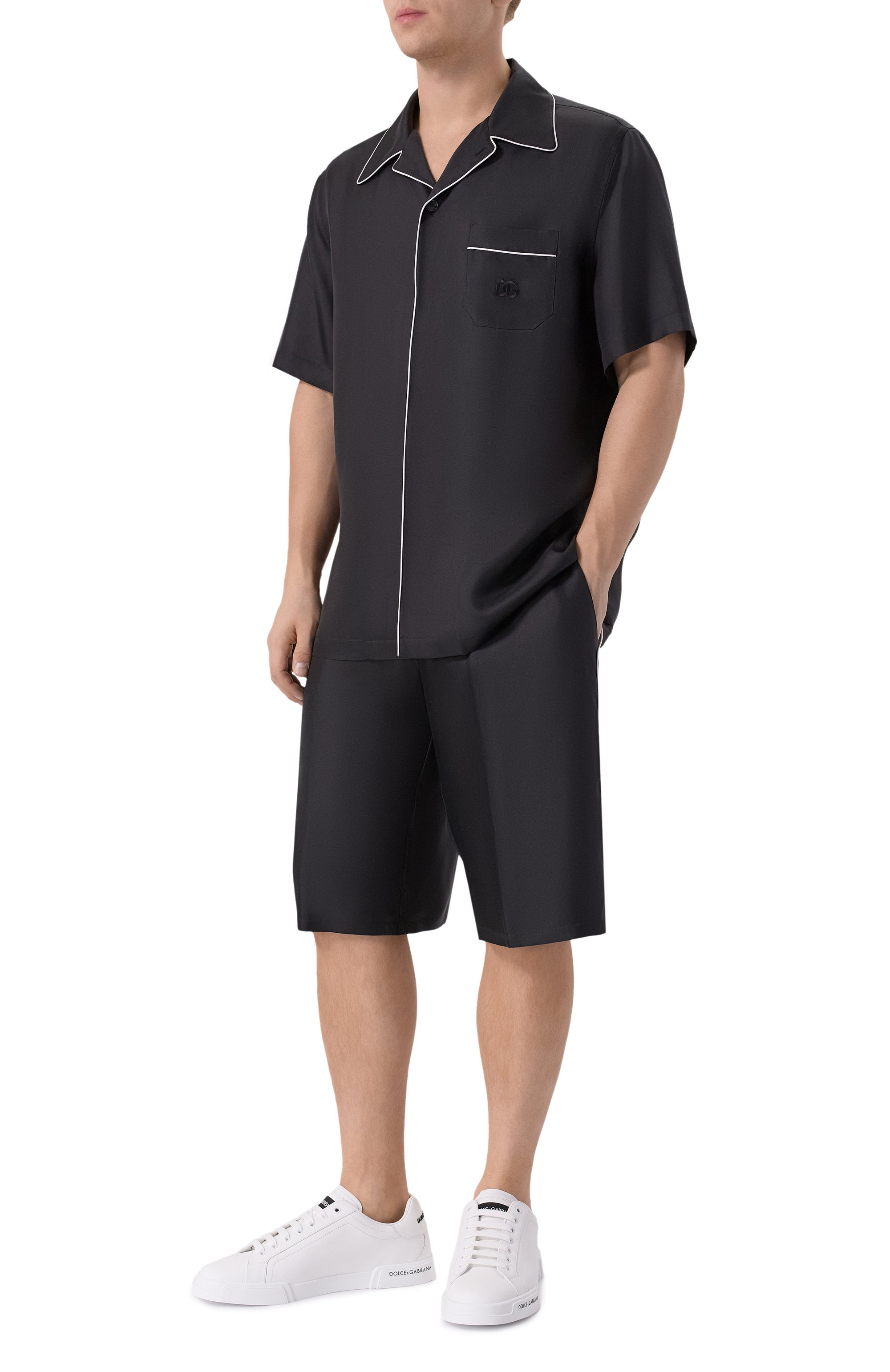 Шелковая рубашка DOLCE & GABBANA, арт. G5KS3Z/FU1S4, фото 2