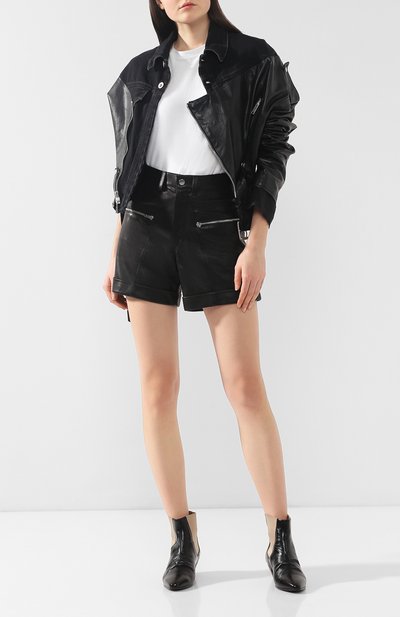 Кожаные шорты ISABEL MARANT, арт. SH0216-19P003I/CEDAR, фото 2