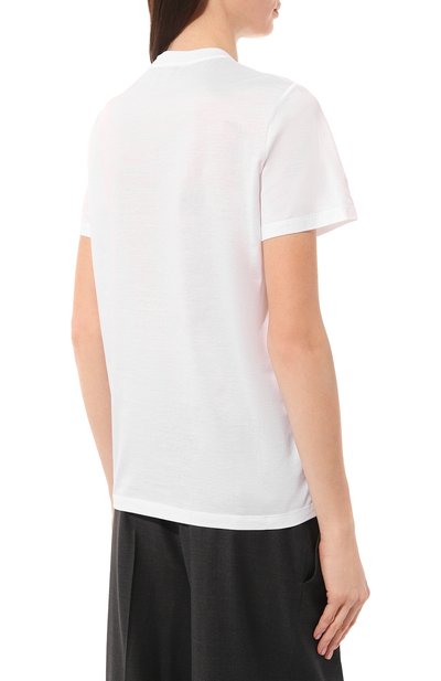 Хлопковая футболка PRADA, арт. 35838-1X58-F0009-161, фото 4