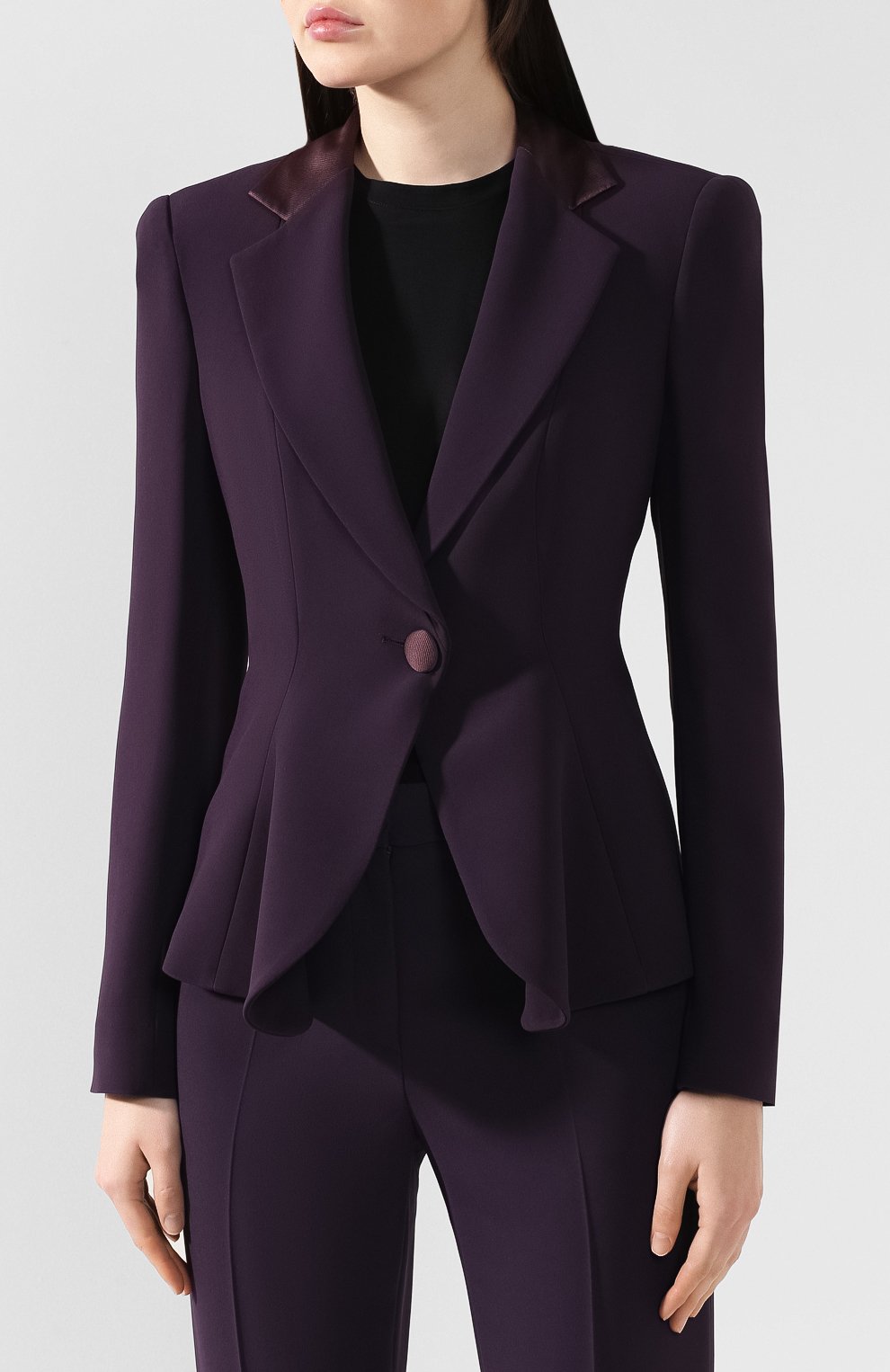 Жакет EMPORIO ARMANI темно-синего цвета по цене 78900 руб., арт. 4NG18T/42013, фото 3 Жакет EMPORIO ARMANI, арт. 4NG18T/42013, фото 3