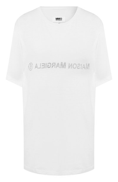 Женская футболка из смеси вискозы и шерсти MM6, арт. S52GC0109/S23481
