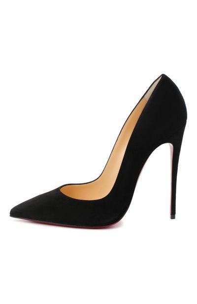 Женские черные замшевые туфли so kate 120 CHRISTIAN LOUBOUTIN