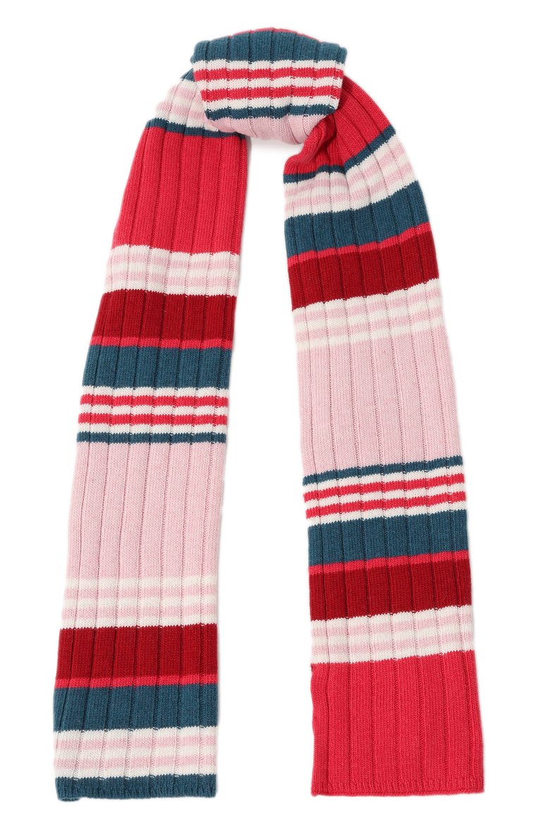 Детский комплект из шарфа и шапки EMPORIO ARMANI розового цвета, арт. 397515/3F751 | Фото 4 (Материал: Шерсть, Синтетический материал, Текстиль, Вискоза; Нос: Не проставлено; Материал сплава: Проставлено)