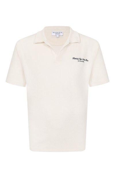 Мужское хлопковое поло sporty &amp; rich х hotel du cap-eden-roc SPORTY AND RICH, арт. T003260673CR01_001